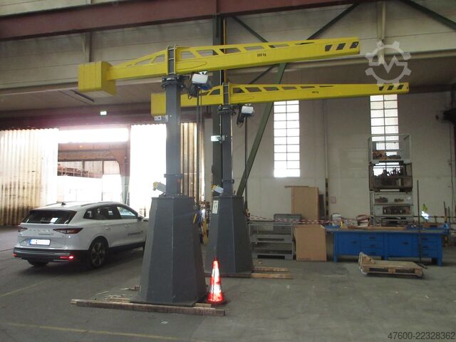Grue pivotante Grue pivotante à colonne Grue mobile Kaltenbach WKSL Drehkran Hallenkran Kran mobiler Schwenkkran 600KG 3,1m Kettenzug