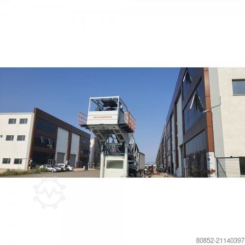 Betonmixinstallatie Polygonmach mobile 60m3/hour concrete batching plant