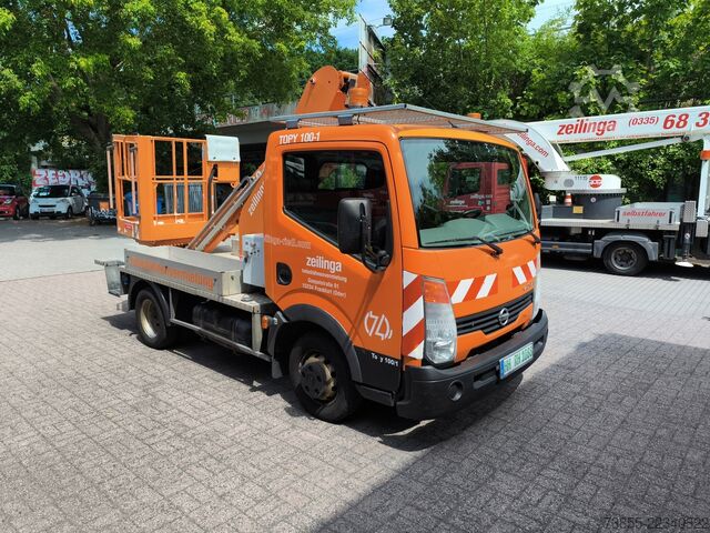 Platforma za rad iz vazduha postavljena na kamione Nissan Cabstar France Elevateur Topy 100-1