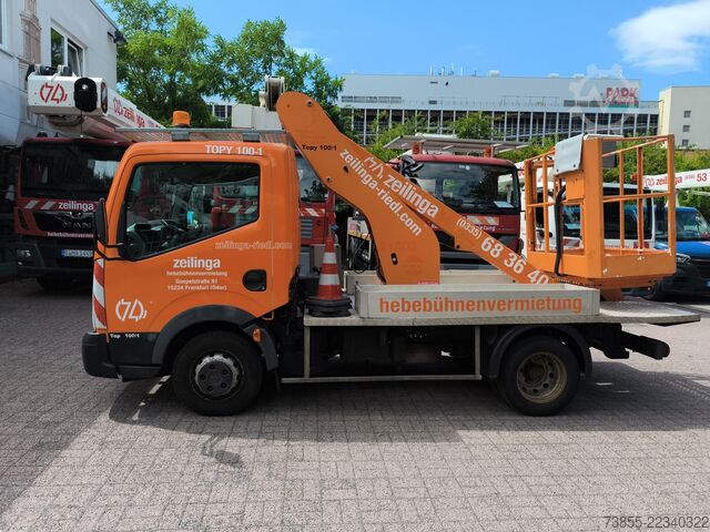 Platforma za rad iz vazduha postavljena na kamione Nissan Cabstar France Elevateur Topy 100-1