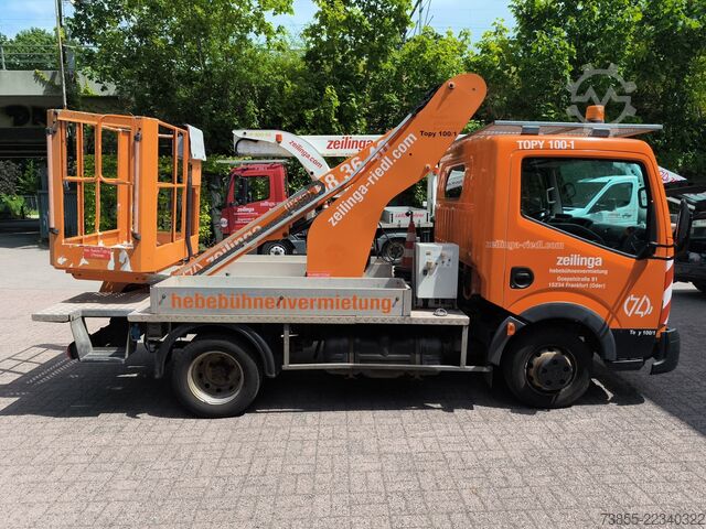 Platforma za rad iz vazduha postavljena na kamione Nissan Cabstar France Elevateur Topy 100-1