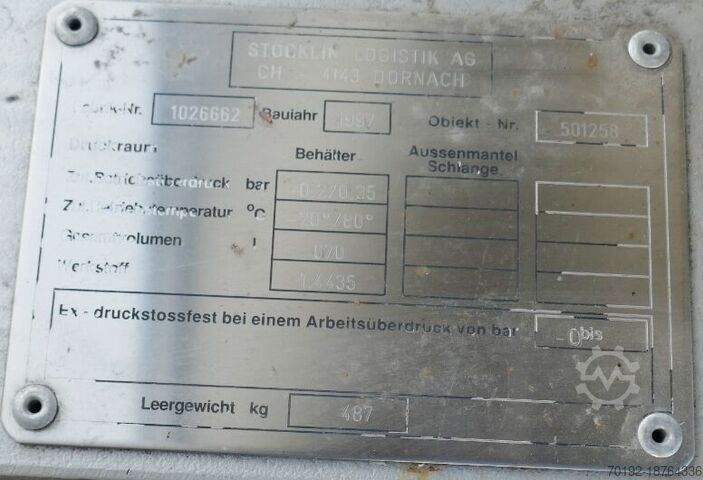 670 Liter fahrbarer Konuscontainer aus V4A  
