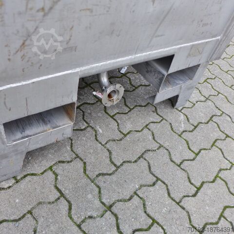 950 liter container gemaakt van V2A  
