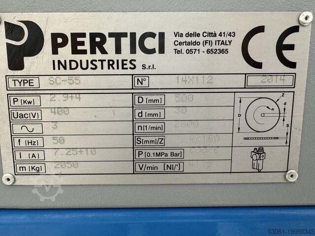 Automata vágógép PVC ablakokhoz Pertici Scarabeo SC55