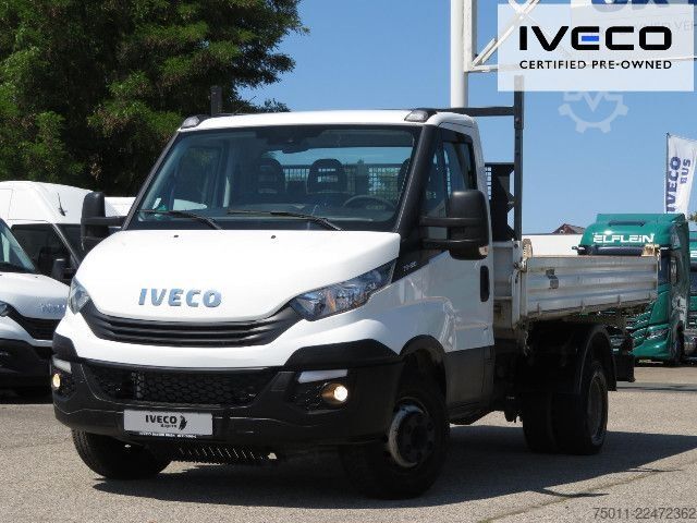 Driezijdige kipper bestelwagen IVECO Daily 70C18K Meiller-Dreiseitenkipper, Klima