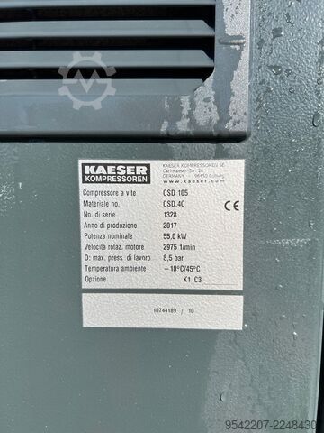 Compresor de tornillo Kaeser CSD 105