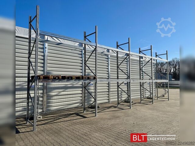 Pallereol 11,2 lfm Palettenregale für Außenbereich H: 4,5m , 3000 kg Fachlast , FVZ