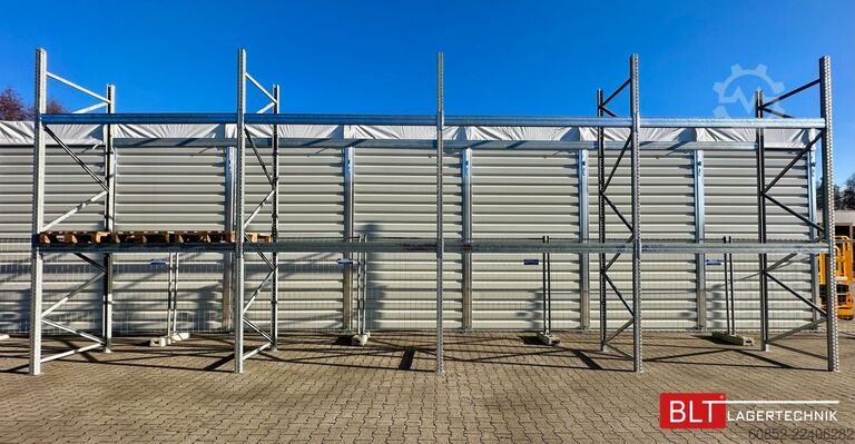Pallereol 11,2 lfm Palettenregale für Außenbereich H: 4,5m , 3000 kg Fachlast , FVZ
