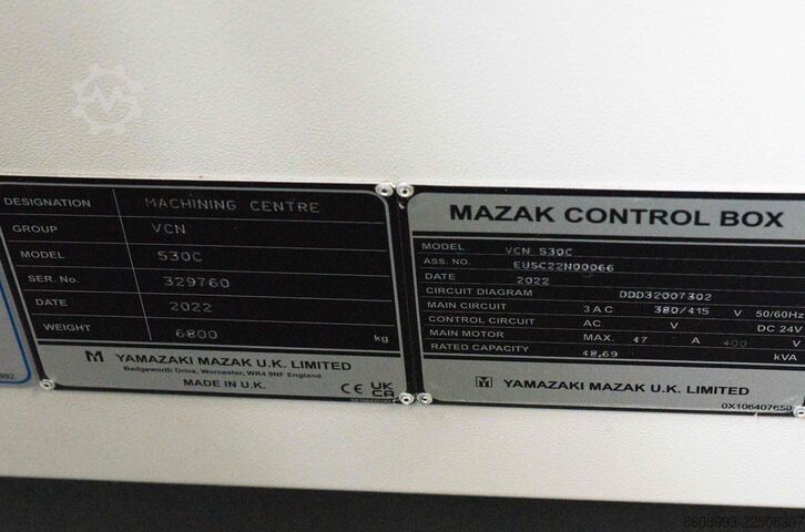 Vertikales Bearbeitungszentrum Mazak VCN 530 C SmoothG