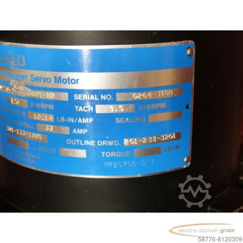 Unité de contrôle Gould M238 - Y60Y - 900Y - ND Permanent-Magnet-Servo-Motor
