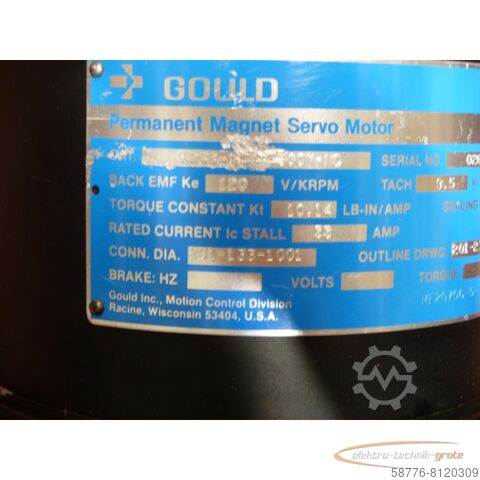 Unité de contrôle Gould M238 - Y60Y - 900Y - ND Permanent-Magnet-Servo-Motor