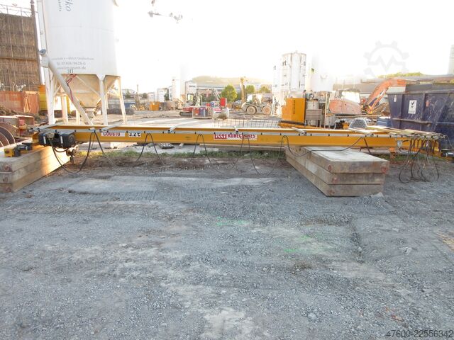 Kranbana Kran Hallkran Spårvidd 9485 mm KONE Hallenkran Brückenkran Kran 3,2t NL 3200Kg Portalkran Kran 9600mm Hub 6m