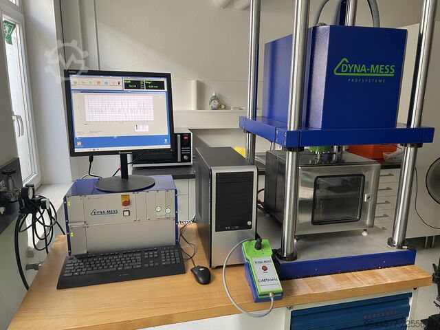 Devir (döngü) test makinesi, sıcaklık odasıyla birlikte Dyna-Mess TP 10 kN HF