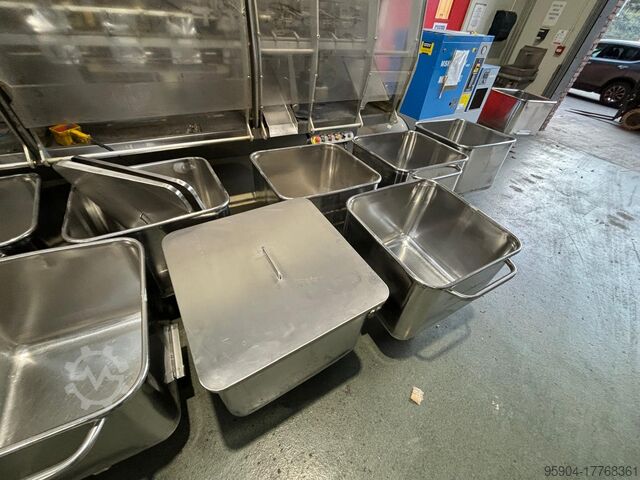 Edelstahl-Behälter 200 Ltr. Neuwertig Syspal Tote Bins 200 ltr 200 ltr