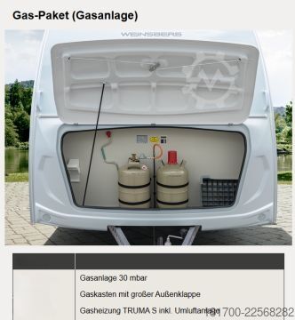 Caravana Weinsberg CaraLife 390 QD 1350kg*Gas-Paket*Duschausbau*