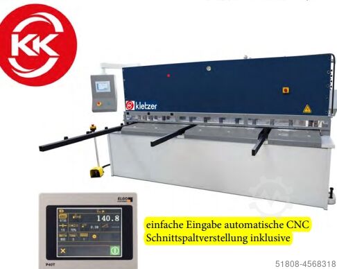 Tafelschere hydraulisch Schwingschnitt KK Kletzer CNC Tafelschere Schwingschnitt KK Kletzer SWT 301
