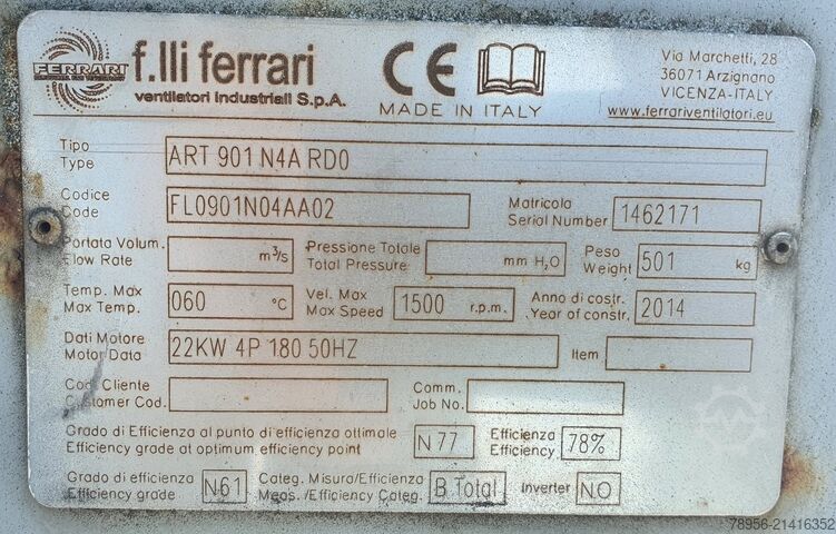 Impianto di aspirazione stazionario ADRIA FSC 05112 G-DP