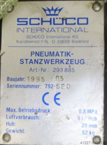 Punch Schüco Pneumatik-Presse 293 885