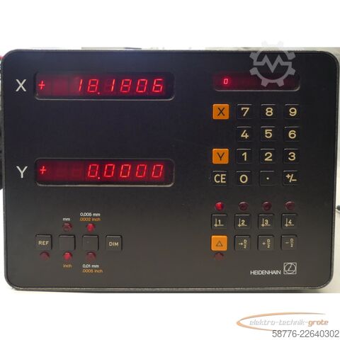 Componente Heidenhain VRZ 714B Digitalanzeige 2 Achsen Zähler SN: 291187