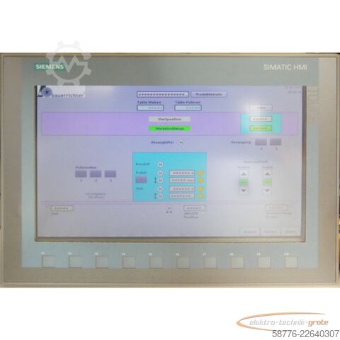 Componente Siemens 6AV2123-2MB03-0AX0 Panel KTP1200 Basic SN: V-KOAN0791