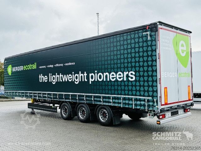 Nyitott ponyvás félpótkocsi Berger Curtainsider Mega