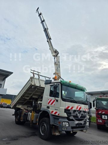 Kipper LKW MERCEDES-BENZ Actros 1841 / 4X4 ALLRAD /16m Atlas 190/ Meiller
