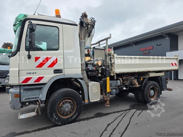 Kipper LKW MERCEDES-BENZ Actros 1841 / 4X4 ALLRAD /16m Atlas 190/ Meiller