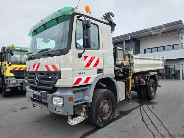 Dreiseitenkipper LKW MERCEDES-BENZ Actros 1841 / 4X4 ALLRAD / Atlas 190 / Meiller