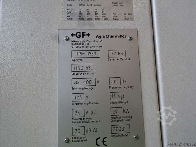 5-assig universeel bewerkingscentrum MIKRON HBM 1350