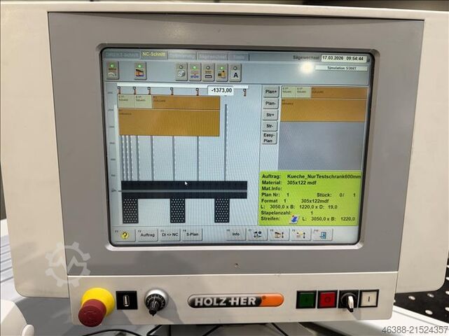 Nyomógerendás fűrész HOLZ-HER Cut 70 6110 -használt- Holz-Her Cut 70 6110