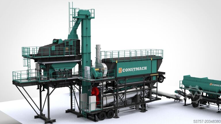 Asfaltmenginstallatie / Asfaltcentrale Constmach Asphalt Plant Mobile 160 TPH drum mix asphalt plant