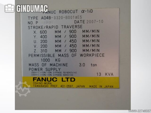 FANUC ROBOCUT alpha-1iD FANUC ROBOCUT alpha-1iD