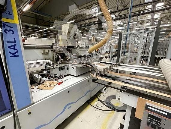 Automatische kantenaanlijmlijn met 4 machines HOMAG KAL Profi 330+KAL Profi 370+Profi TBL100