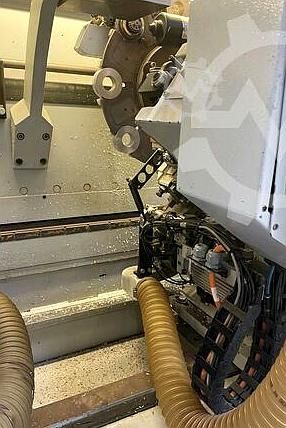 Automatische kantenaanlijmlijn met 4 machines HOMAG KAL Profi 330+KAL Profi 370+Profi TBL100