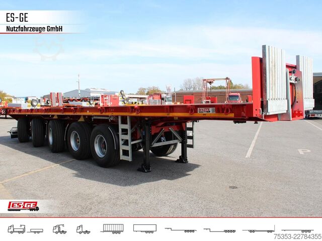 Werkplatform oplegger ES-GE 5-Achs-Ballastauflieger