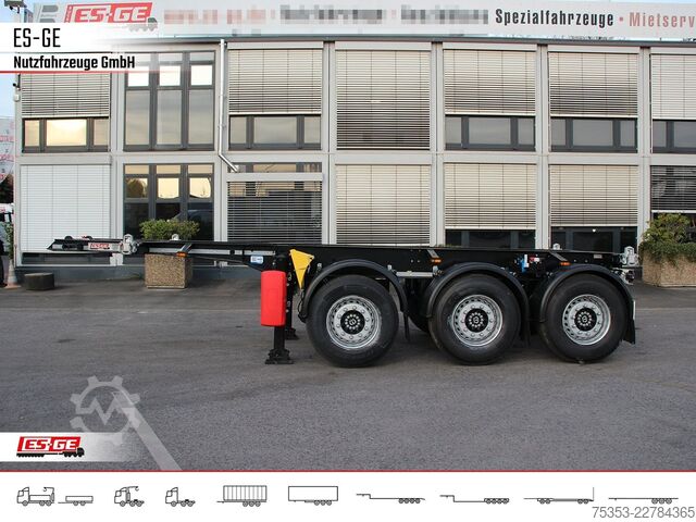 Wissellaadbak oplegger KRONE 3-Achs-Containerchassis 20'