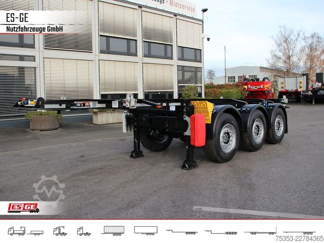 Wissellaadbak oplegger KRONE 3-Achs-Containerchassis 20'