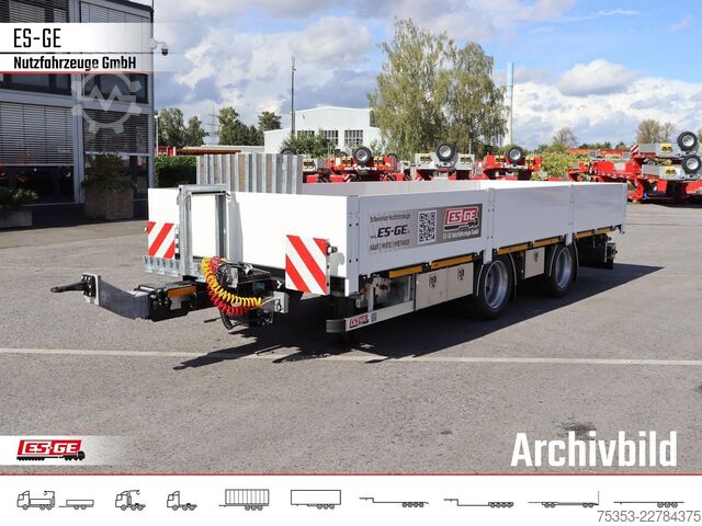 Aanhanger met werkplatform ES-GE Tandemanhänger - Bordwände, CV