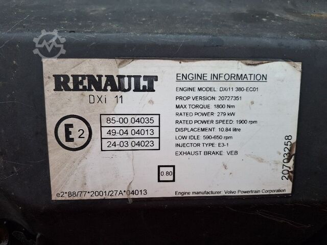 Motor RENAULT DXI11-380HP