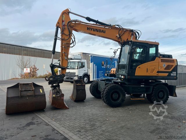 Pelle sur pneus HYUNDAI HW 160 / OQ 65 /  nur 714h! / Löffelpaket