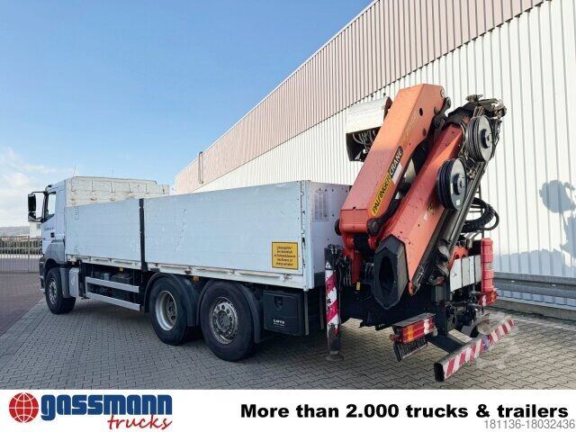 Autocarro con cassone fisso Mercedes-Benz Axor 2536/43 L 6x2 mit Heckkran Palfinger PK 24502