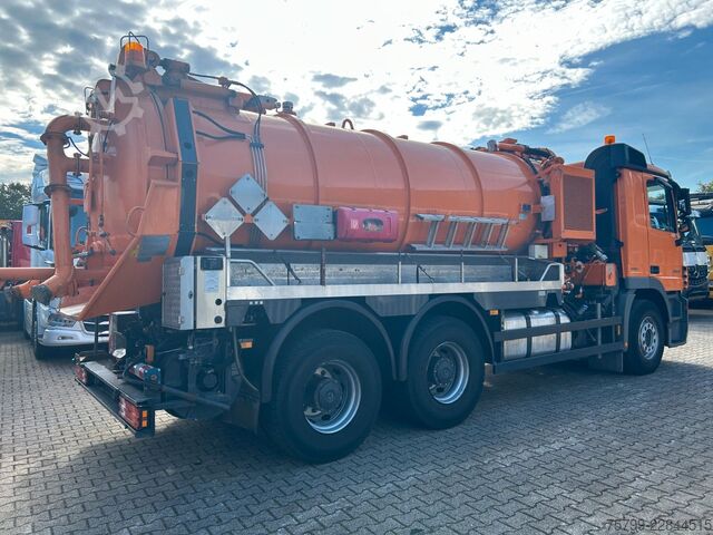 Camion-citerne à vide MERCEDES-BENZ 3344 Actros Saug-Druck Wagen Müller VMF 110EGH