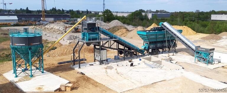 Mobilní mísírna betonu 120 m3/h mobile concrete mixing plant 120 m3/h mobile concrete mixing plant