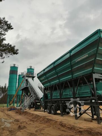 Mobilní mísírna betonu 120 m3/h mobile concrete mixing plant 120 m3/h mobile concrete mixing plant