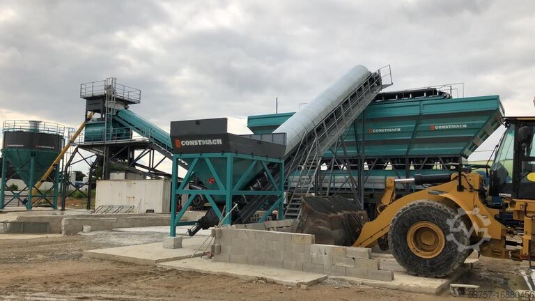 Mobilní mísírna betonu 120 m3/h mobile concrete mixing plant 120 m3/h mobile concrete mixing plant