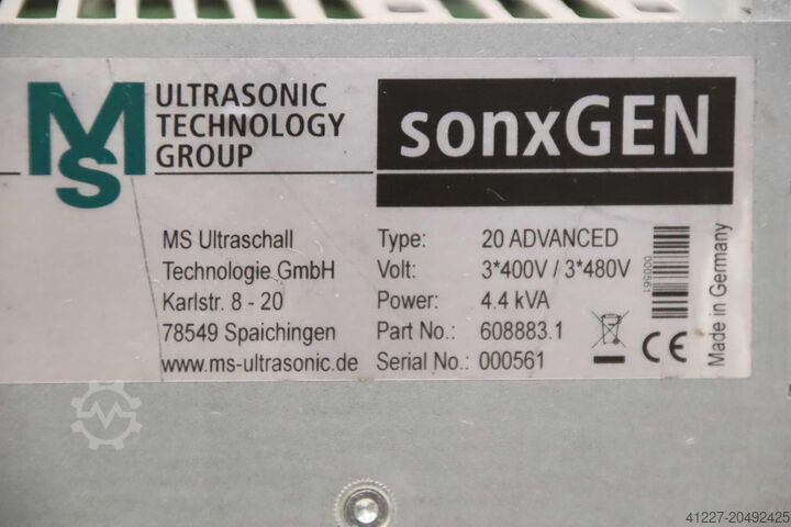 Ultrasonic generator 4.4 kVA MS ULTRASONIC 20 ADVANCED