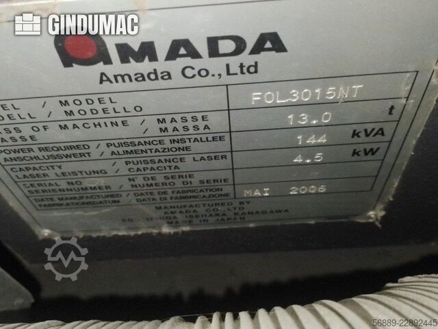 AMADA FOL 3015 NT AMADA FOL 3015 NT