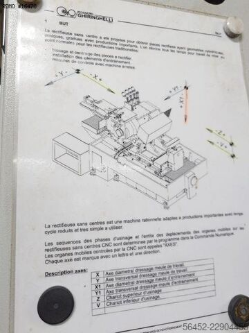 Rectifieuse centerless cnc GHIRINGHELLI APG-M/CNC 6A