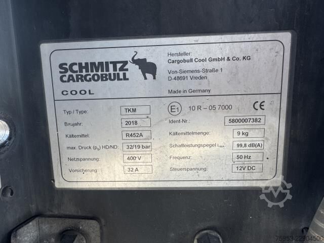 Semi-remorque frigorifique Schmitz Cargobull Schmitz S.Cu TKM Multitemp Kühlmaschine