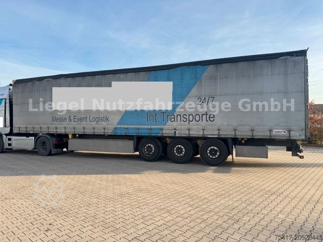 Open semitrailer with tarp SCHMITZ CARGOBULL SCB*S3T*Lift*TÜV*SP*Palettenkasten